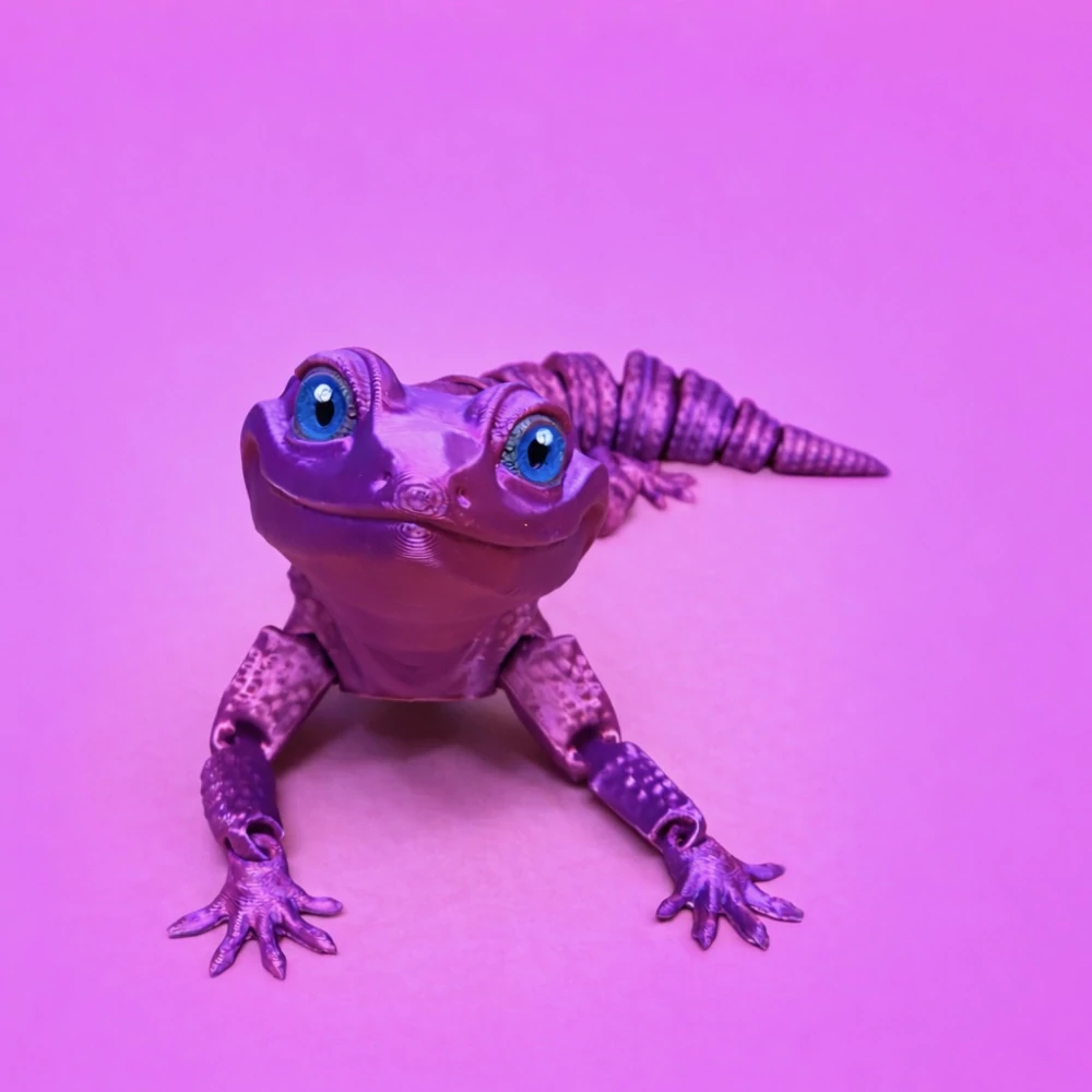 Gekončík - fialová/růžová
