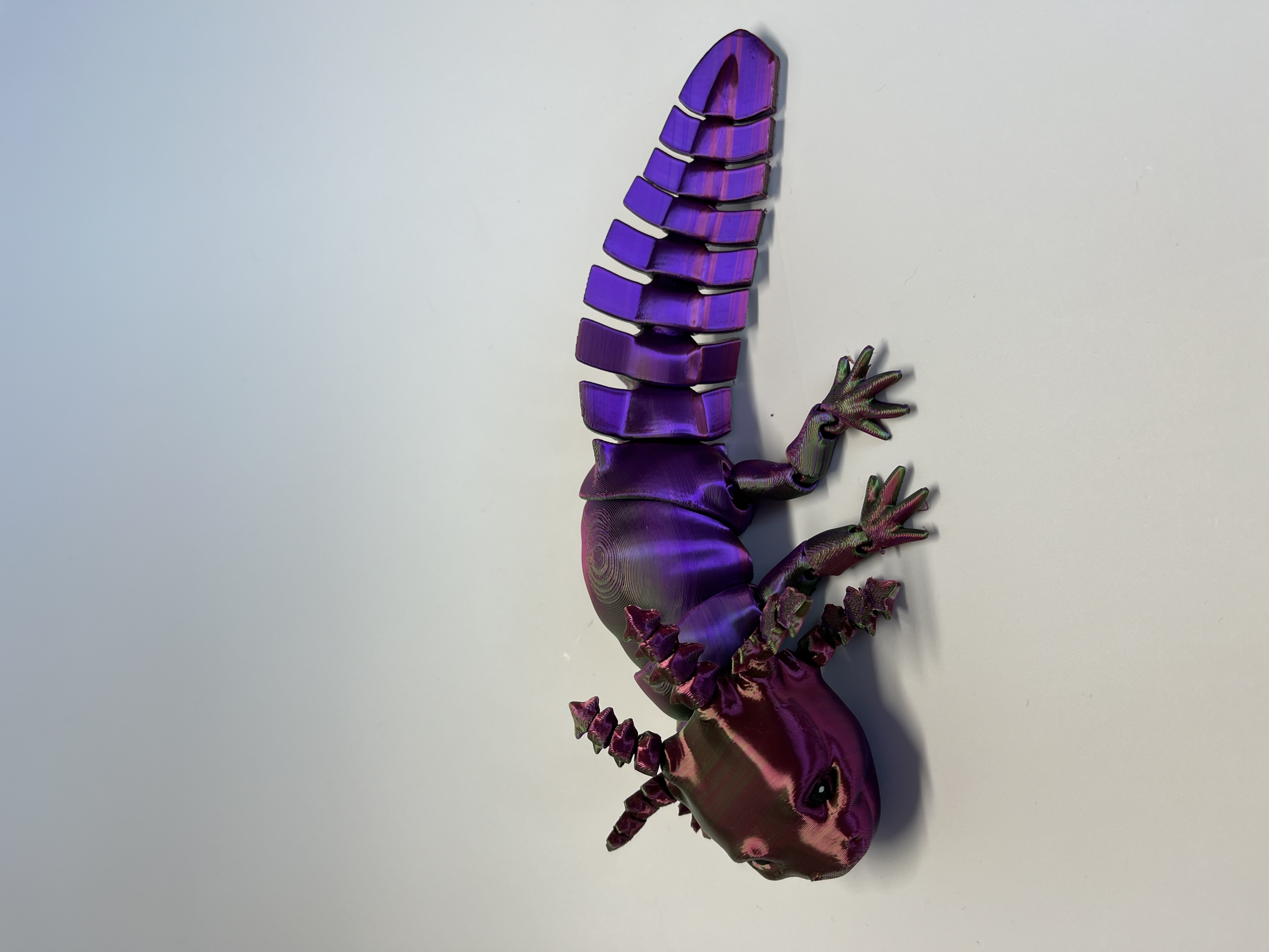 Axolotl 2 - zelená/fialová/červená
