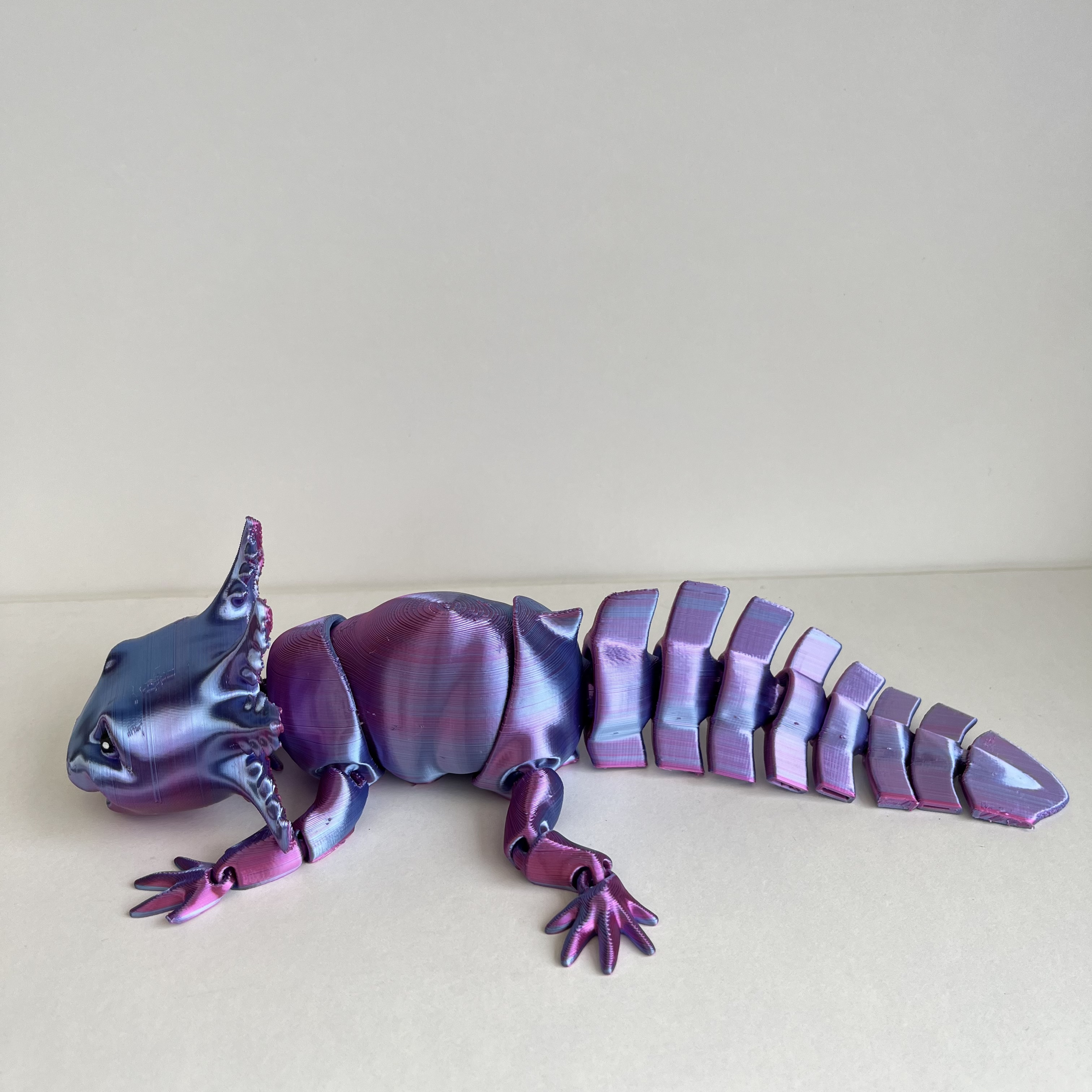 Axolotl - světle růžová/fialová