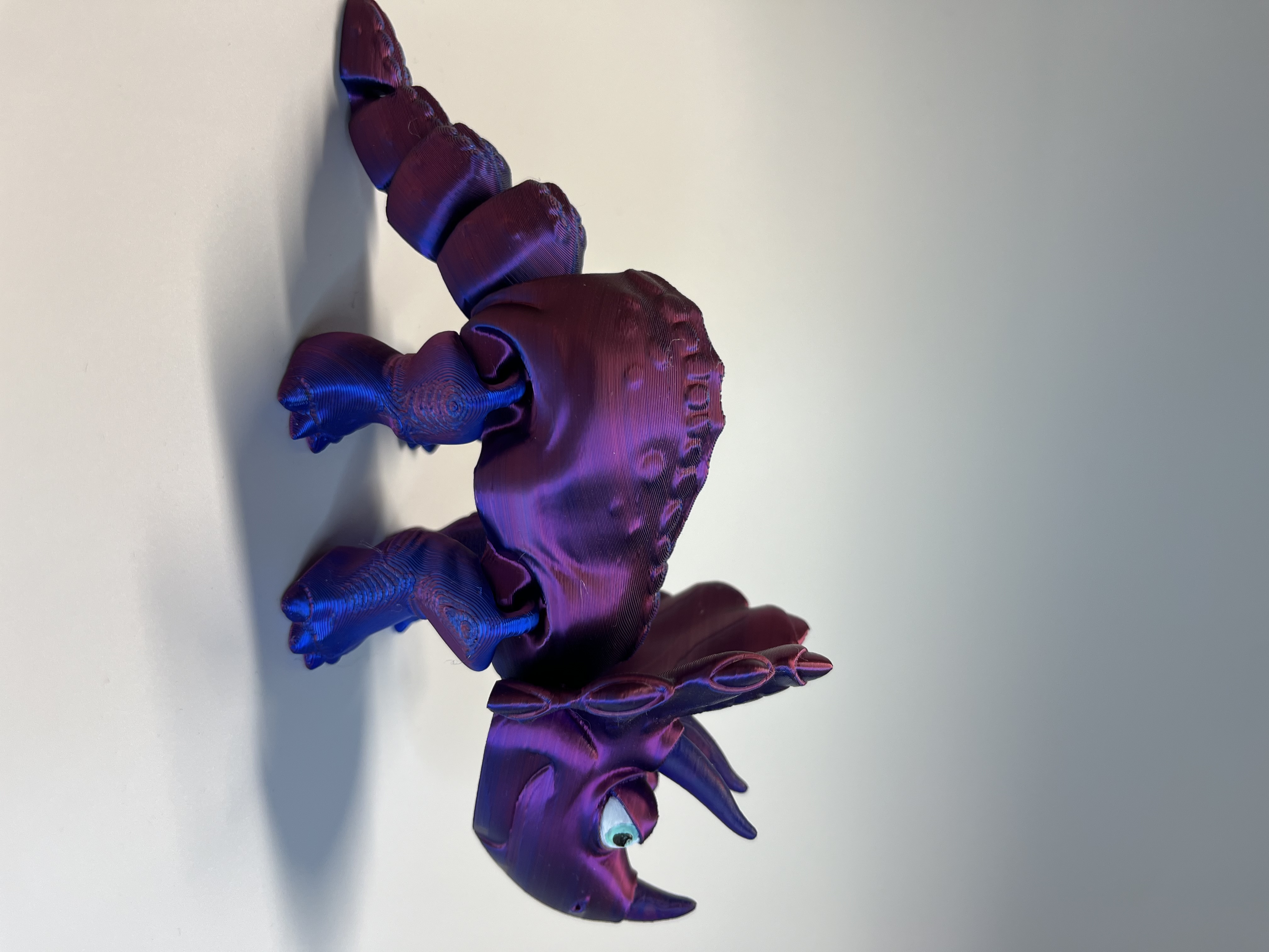 Triceratops - růžová/modrá