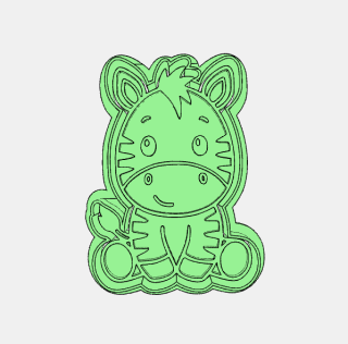 Vykrajovátko - Zebra