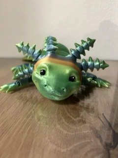 Axolotl 2 - duhová zelená