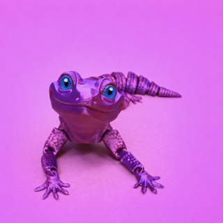 Gekončík - fialová/růžová