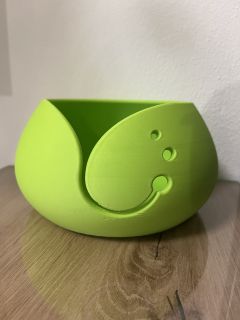 Miska na pletení - Světle zelená matná