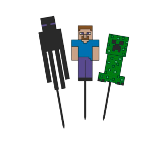 Dortový zápich - Minecraft Set