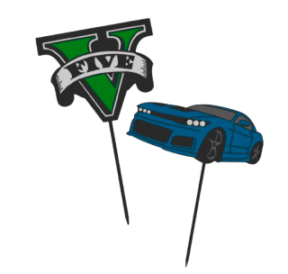 Dortový zápich - GTA V Set
