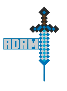 Dortový zápich - Minecraft meč se jménem 3