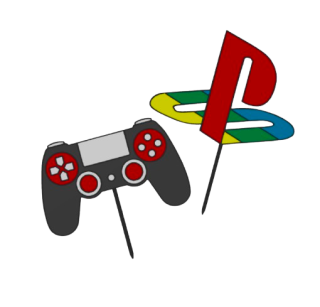 Dortový zápich - Set Playstation 2