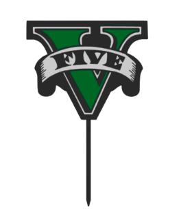 Dortový zápich - GTA V logo