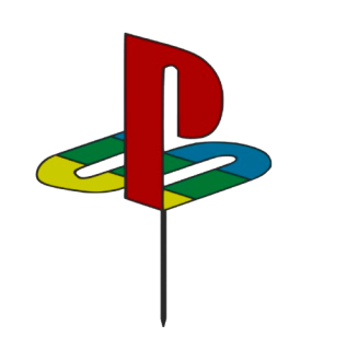 Dortový zápich - Playstation logo