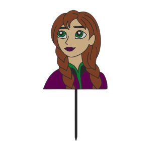 Dortový zápich - Ledové království Anna