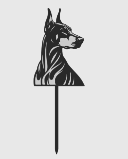 Dortový zápich - Doberman
