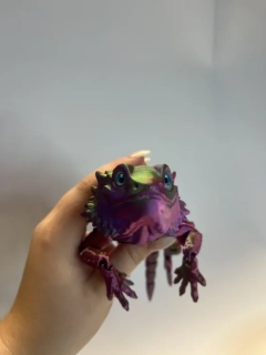 Agama - zelená/růžová