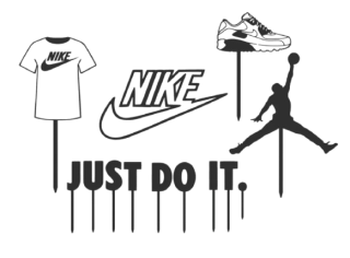 Dortový zápich - Set Nike