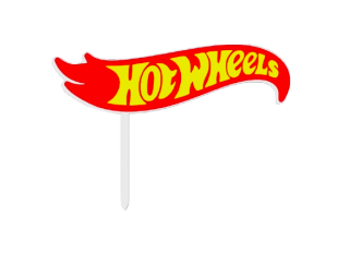 Dortový zápich - Hotwheels