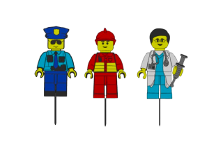 Dortový zápich - Lego set