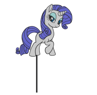 Dortový zápich - My little pony Rarity