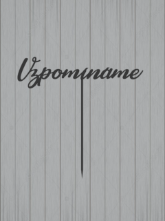 Dekorační zápich - Vzpomínáme