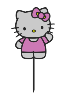 Dortový zápich - Hello Kitty 2