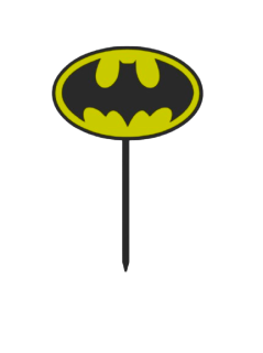 Dortový zápich - Batman logo