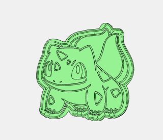 Vykrajovátko - Pokémon Bulbasaur