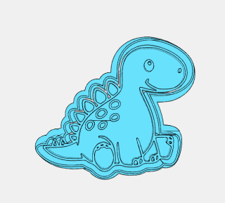 Vykrajovátko - Dinosaurus 2